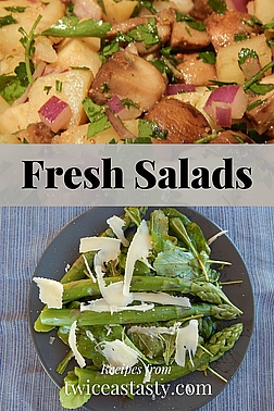 A salad is just a bunch of greens tossed in a bowl, right? Maybe, maybe not. Get salad recipes at TwiceasTasty.com.