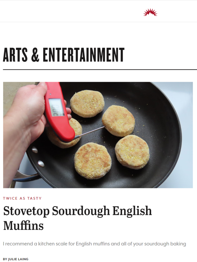 Stovetop Sourdough English Muffins – Twice as Tasty